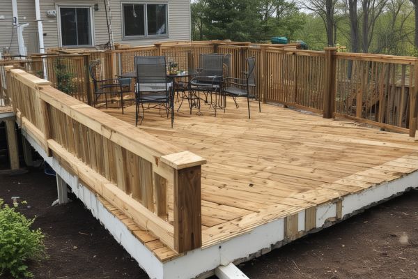 Outdoor kitchen with stone counters and stainless steel appliances